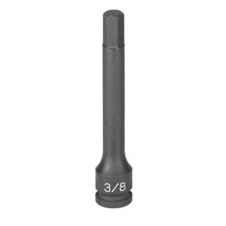 EAGLE TOOL US Grey Pneumatic GY19124F 0.38 in. Drive x 0.38 in. x 4 in. Length Hex Driver GY19124F